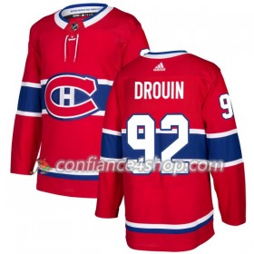 Adidas Maillot de Hockey Montreal Canadiens Jonathan Drouin 92 2017-2018 Rouge Authentic - Homme